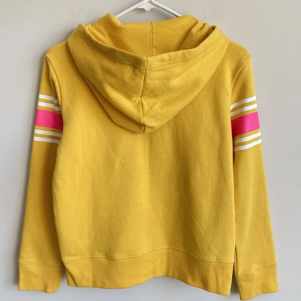 GAP Girls Youth XXL 14/16 Fleece Hoodie Zip Up Sweatshirt Yellow‎